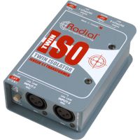 Radial Twin-Iso Aislador de Línea Balanceado de 2 Canales - Respuesta de Frecuencia de 10