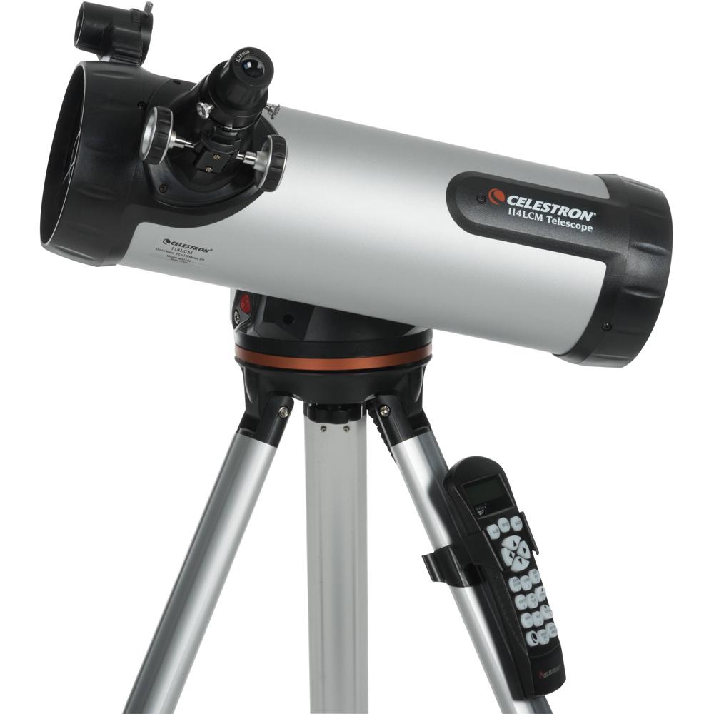 Celestron Telescopio Reflector GoTo 114LCM 114mm f/9 con Montura Motorizada y Controlador