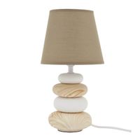 Lámpara de Mesa Cerámica Navala Beige Inspire E14