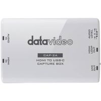 Datavideo Capturadora HDMI a USB-C 3.2 - UHD 4K, Audio Analógico, Compatible con Windows,