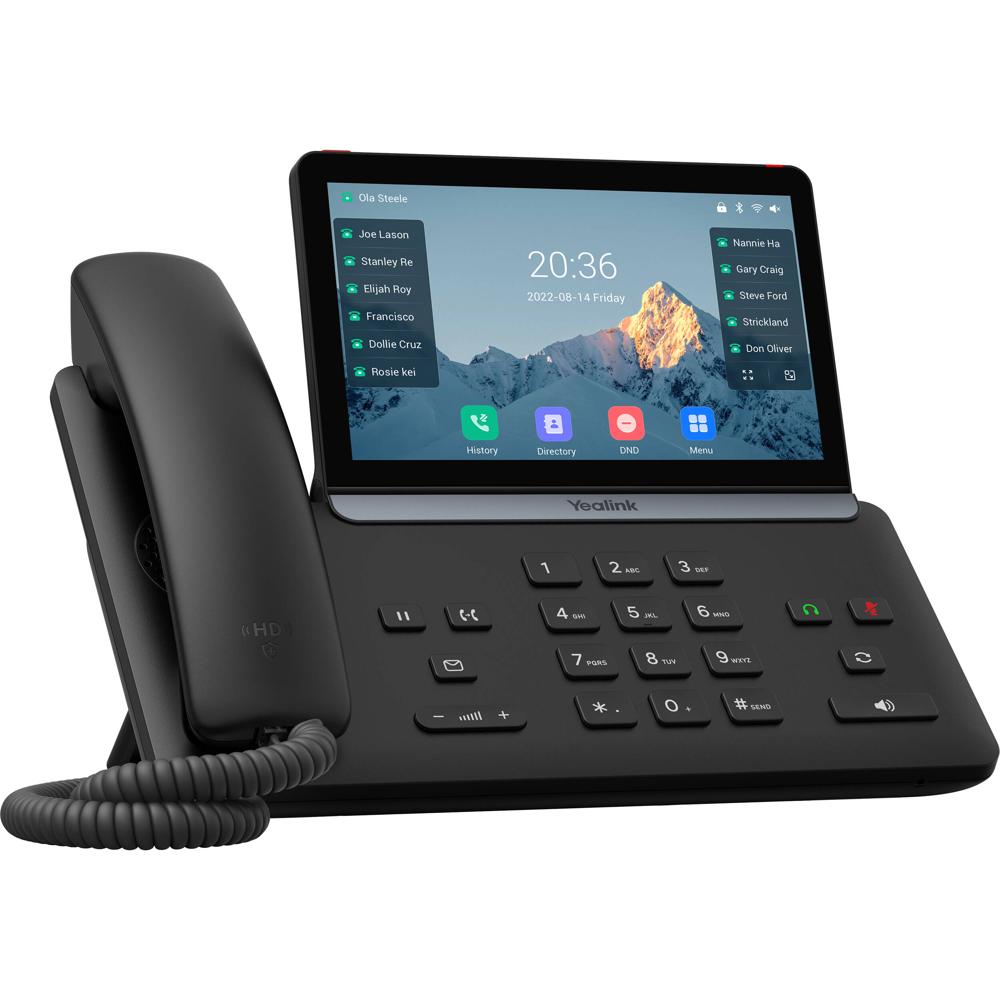 Yealink SIP-T87W Teléfono IP Inalámbrico de Escritorio con Pantalla Táctil de 7"" y Cone