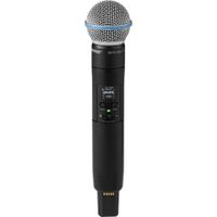 Shure SLXD2+ Transmisor Inalámbrico de Mano con Cápsula Beta 58A Supercardioide (G57: 47