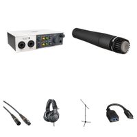 Universal Audio Volt 2 Interfaz de Audio/MIDI USB-C con Kit de Grabación de Guitarra