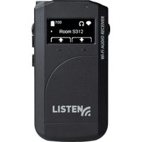 Listen Technologies LWR-1050 Receptor de Audio Wi-Fi para Escucha Asistida, Conexión 3.5m