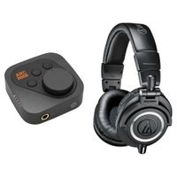 IK Multimedia ARC ON•EAR Amplificador de Auriculares y DAC con Auriculares ATH-M50X
