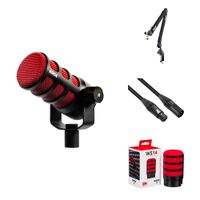 RODE PodMic Micrófono Dinámico para Podcasting Edición Especial 50 Aniversario con Braz