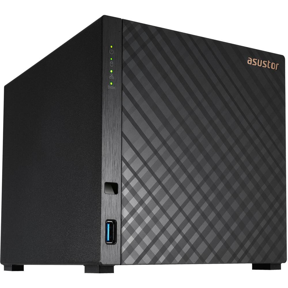Asustor Drivestor 4 Gen2 NAS 4-Bay con CPU Quad-Core 1.7 GHz, 1GB DDR4 RAM, 2.5 GbE LAN y