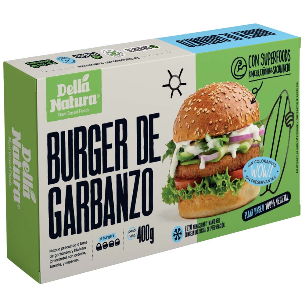 Hamburguesa de Garbanzos DELLANATURA Caja 4un