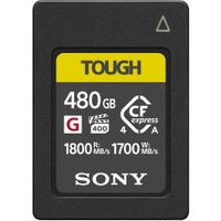 Sony CFexpress 4.0 Type A TOUGH 480GB - 1800 MB/s Lectura, 1700 MB/s Escritura, VPG400, Re