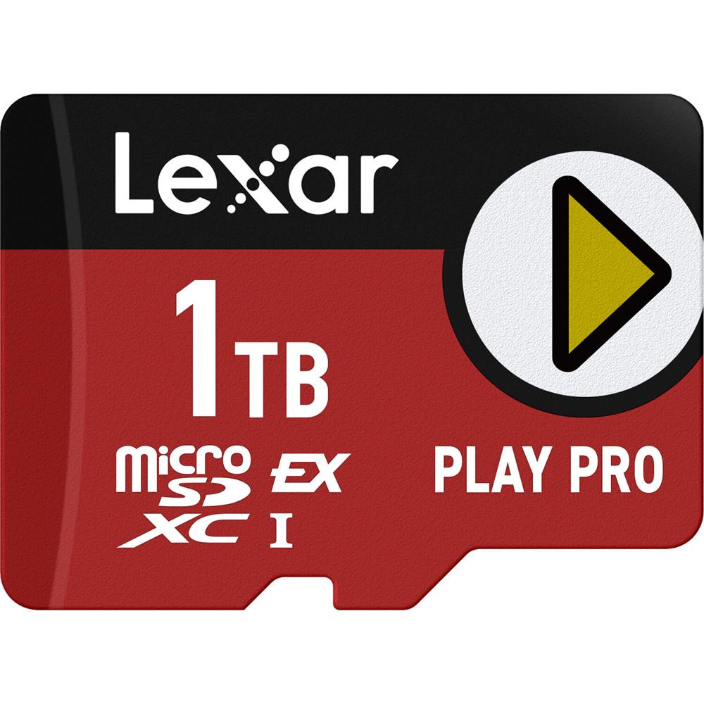 Lexar microSDXC Express 1TB PLAY PRO - 900 MB/s lectura, 600 MB/s escritura, resistente al