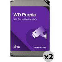 WD Disco Duro Interno de Vigilancia 2TB SATA III 3.5"" - Soporta hasta 64 Cámaras HD