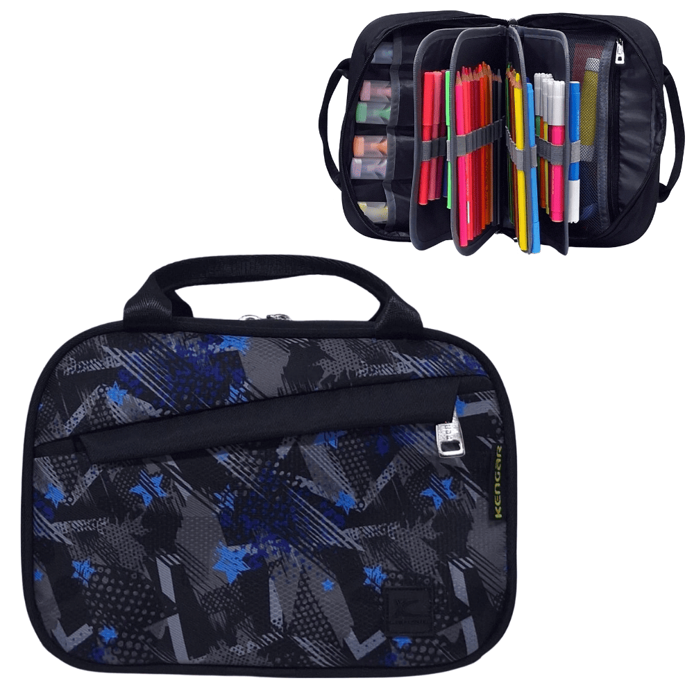 Cartuchera Organizadora XL Kengar - Negro Diseño 1