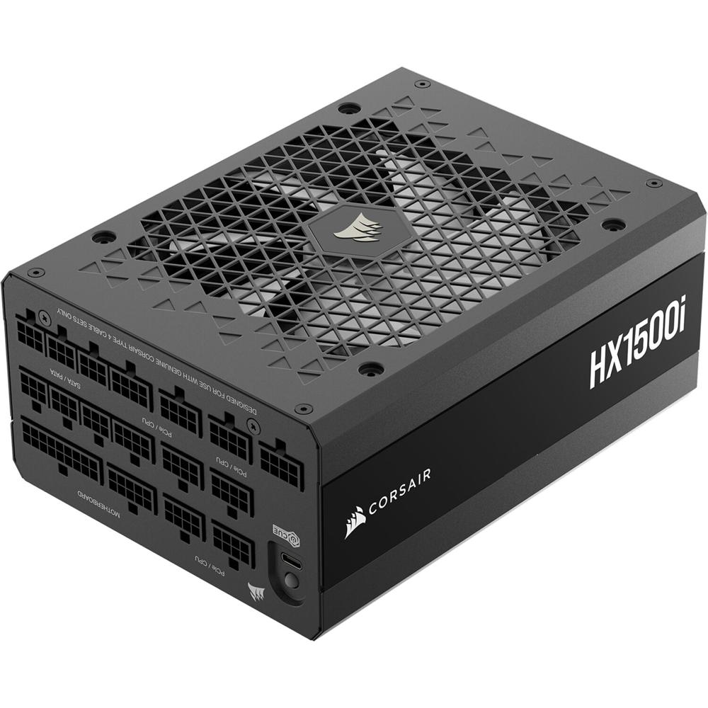 CORSAIR Fuente de Poder HX1500i 1500W 80 PLUS Platinum Modular, ATX 3.1, PCIe 5.1, Ventila