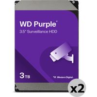WD Disco Duro Interno de Vigilancia 3TB SATA III 3.5"" - Soporta hasta 64 Cámaras HD, 180