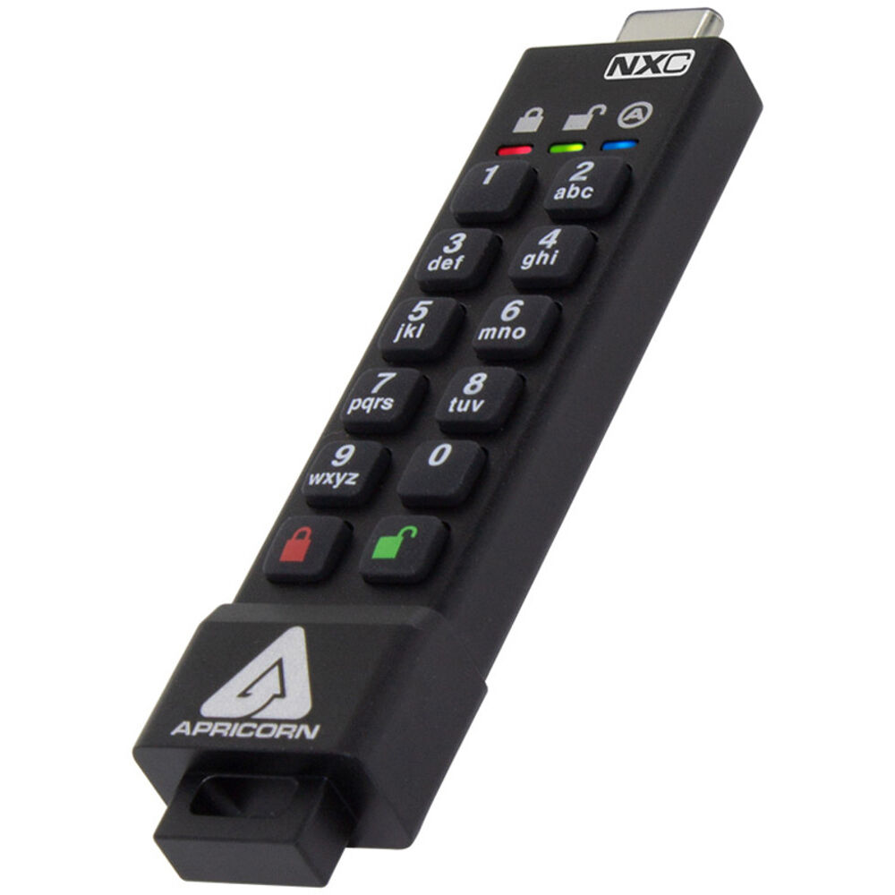 Apricorn Aegis Secure Key 3NXC 512GB USB Type-C - Encriptado, IP68, Teclado Resistente