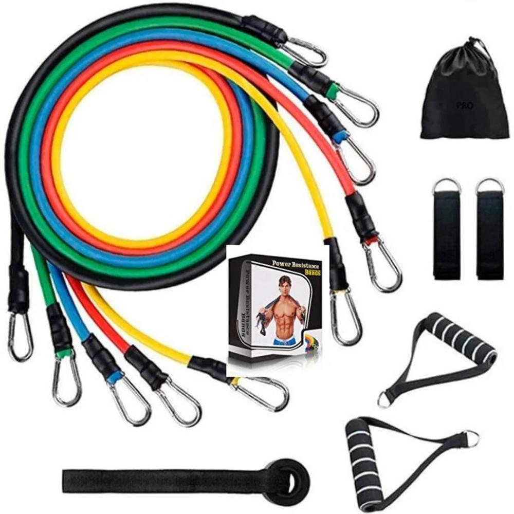 Ligas de Resistencia 11 Piezas para Entrenamiento Funcional - Set de Ejercicio Multiuso