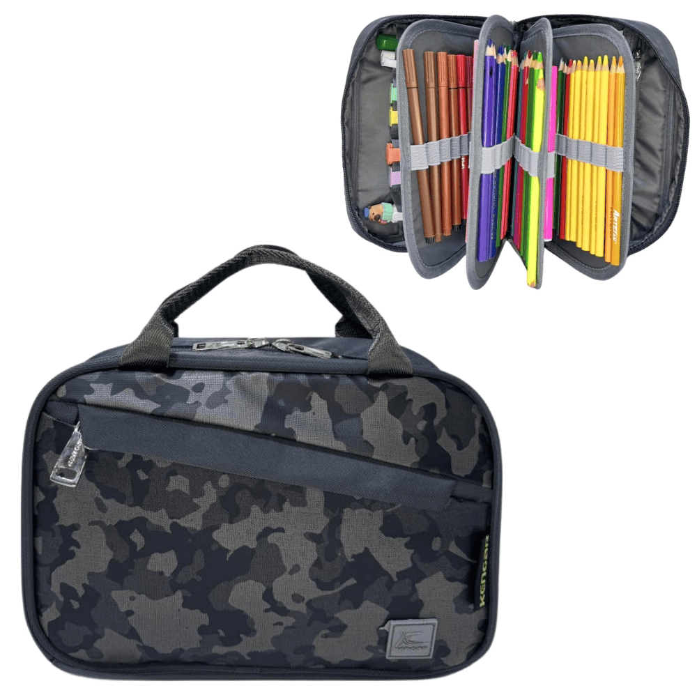 Cartuchera Organizadora XL Kengar - Ranger Plomo