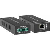 KanexPro Decodificador de Audio Analógico 2-Channel Dante con PoE - Salida Balanceada y N