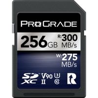 ProGrade Digital Tarjeta de Memoria 256GB UHS-II SDXC Iridium - Velocidad de Lectura 300 M