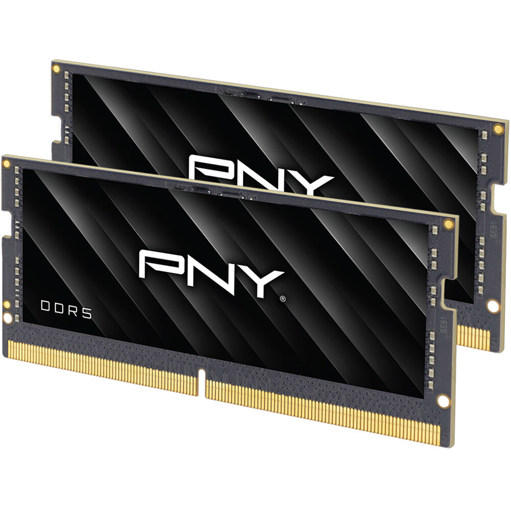 PNY Memoria DDR5 32GB (2 x 16GB) SO-DIMM 5600 MHz con On-Die ECC