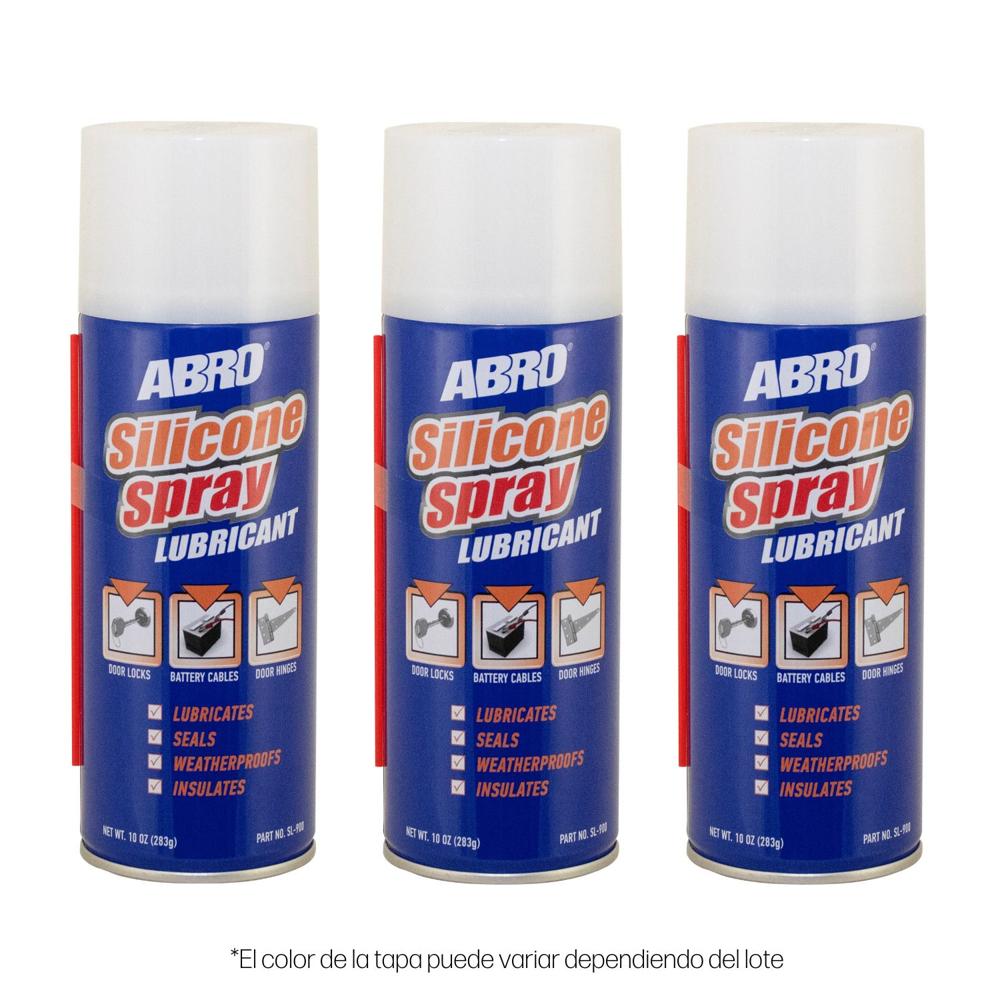 ABRO Silicona Lubricante en Spray SL-900 - 10 Oz - Pack x 3