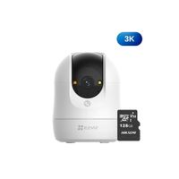 Cámara de seguridad Ezviz C6N G1 3K 5MP + Micro SD 128GB para interiores rotación 360°