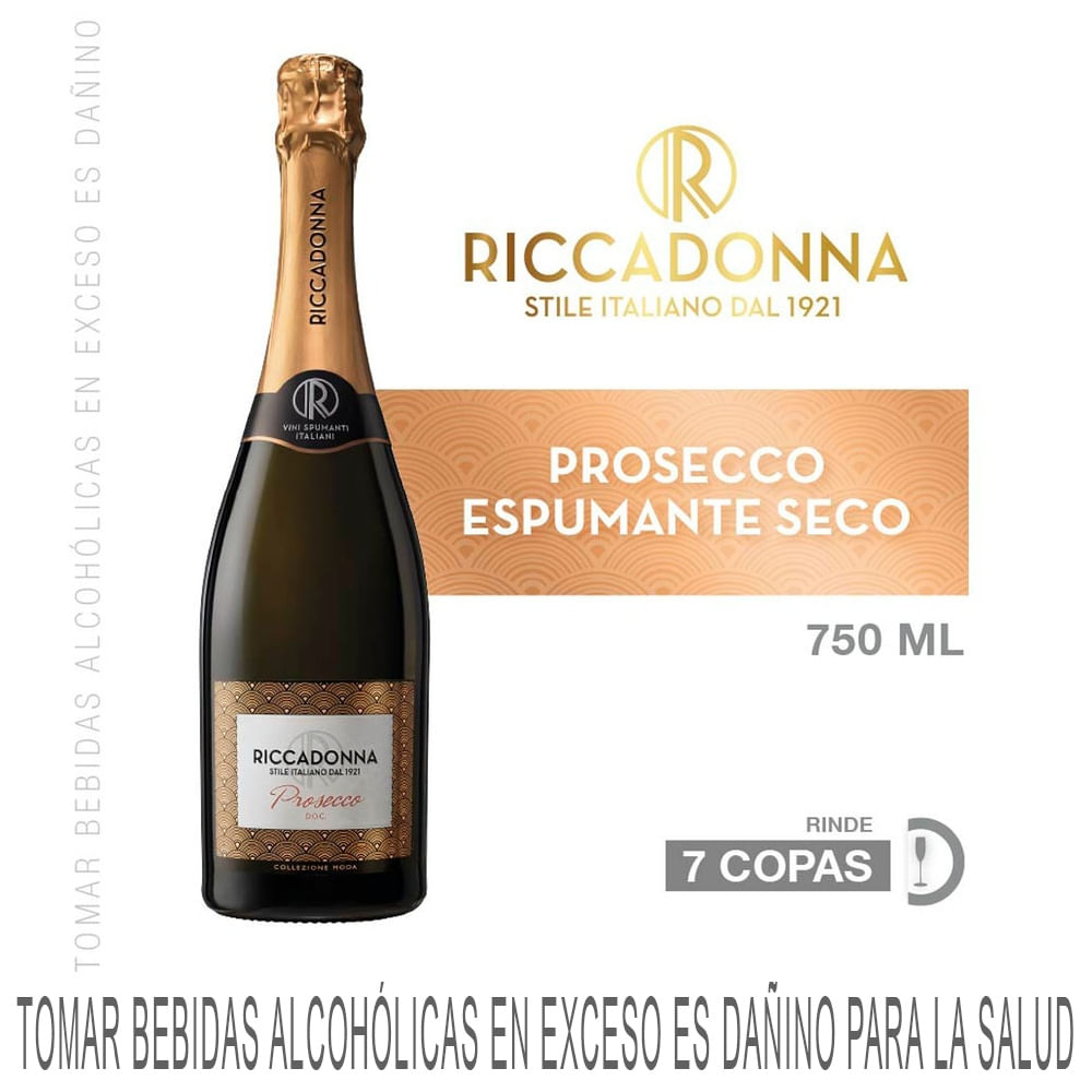 Espumante RICCADONNA Prosécco Botella 750ml