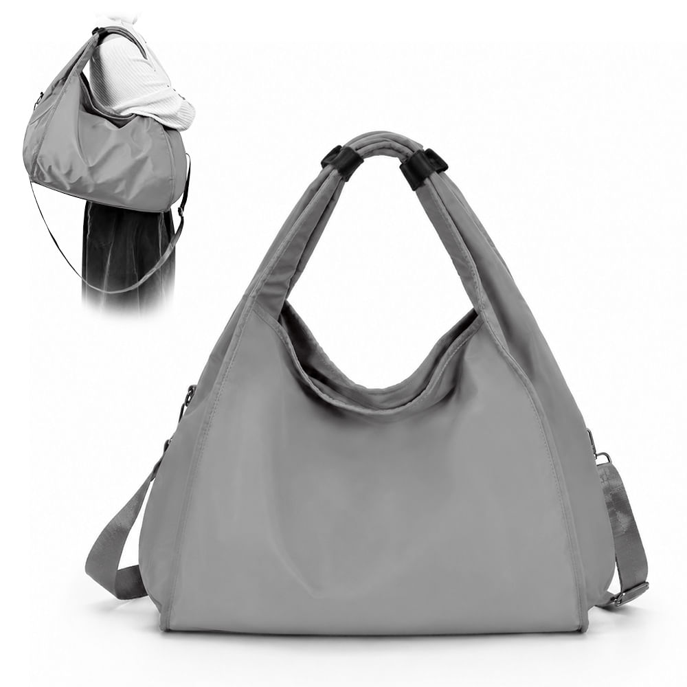 Bolso para Mujer Impermeable con Gran Capacidad y Correa Ajustable Plomo YW8