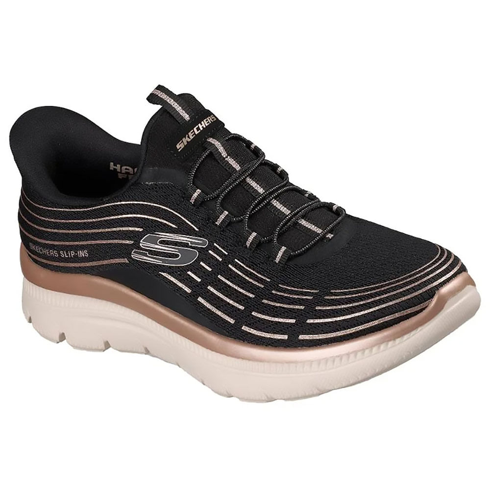 Zapatilla Skechers Dama Negro 150611 BKRG Talla 35.5