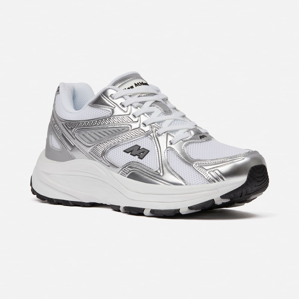 Zapatilla New Athletic Lifestyle FlexGom 234-2601 para Hombre 45 Plata