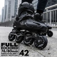 Patines Freestyle SLM Talla 42 - Full Rockered 76-80 mm - 90A - ABEC-7 - Frame Aluminio Mogema