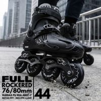 Patines Freestyle SLM Talla 44 - Full Rockered 76-80 mm - 90A - ABEC-7 - Frame Aluminio Mogema