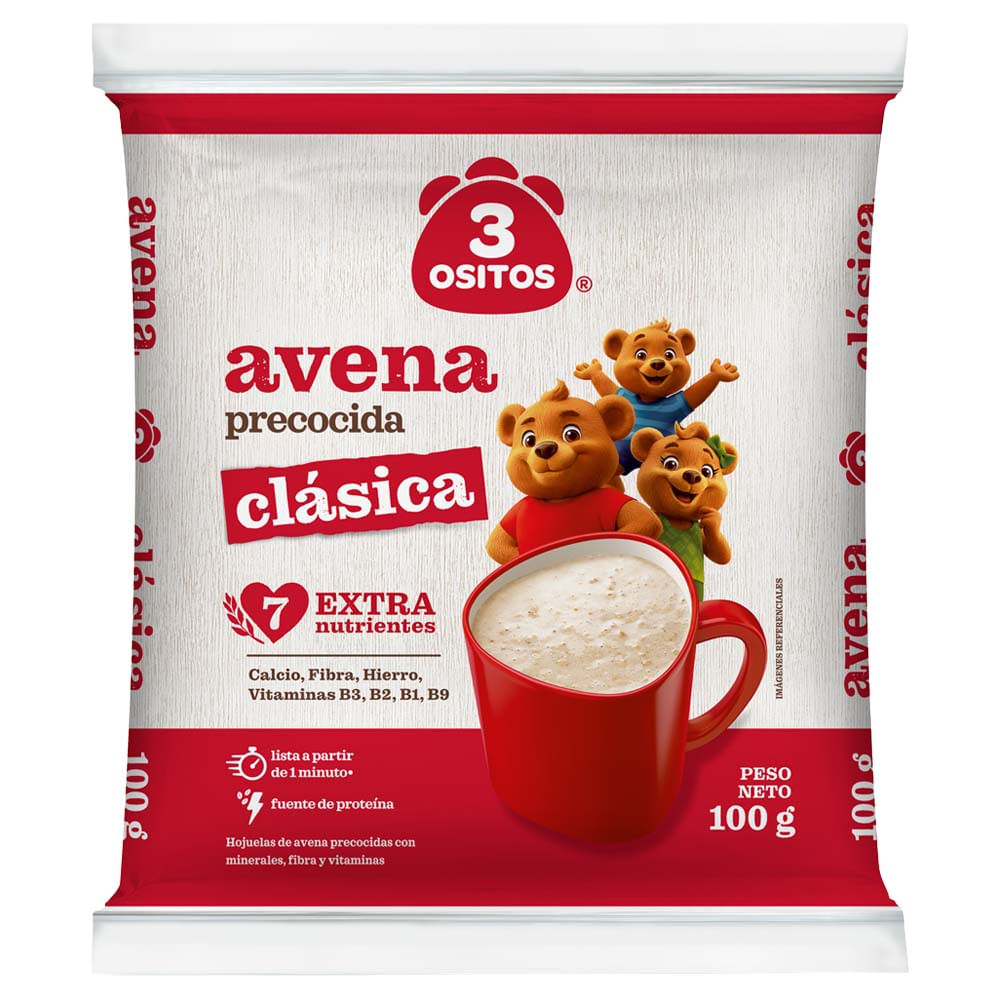 Avena Clásica 3 OSITOS Bolsa 100g