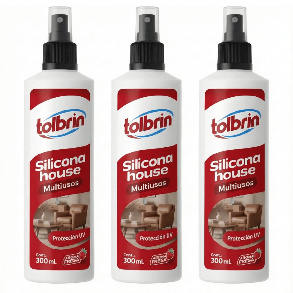 3 x Silicona House Multiusos Tolbrin Aroma Fresa de 300 mL
