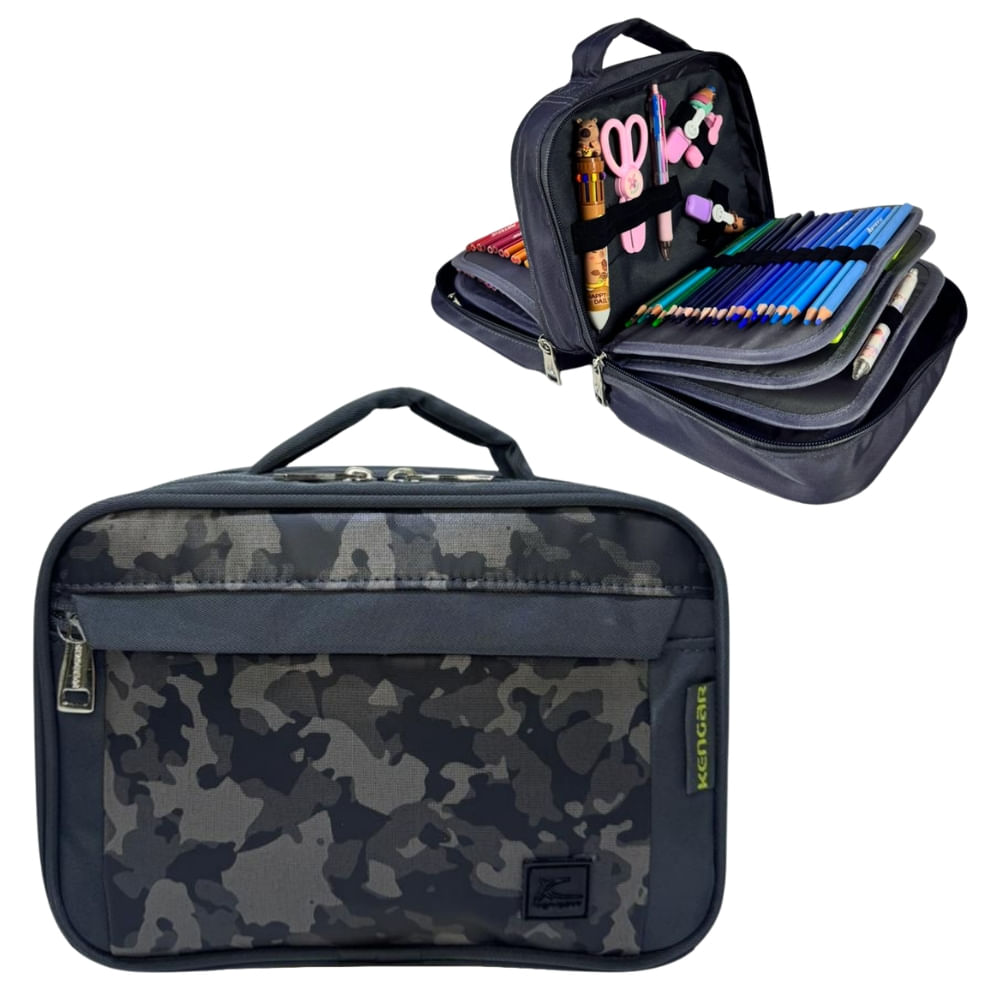 Cartuchera Organizadora Pencil Kengar - Ranger Plomo
