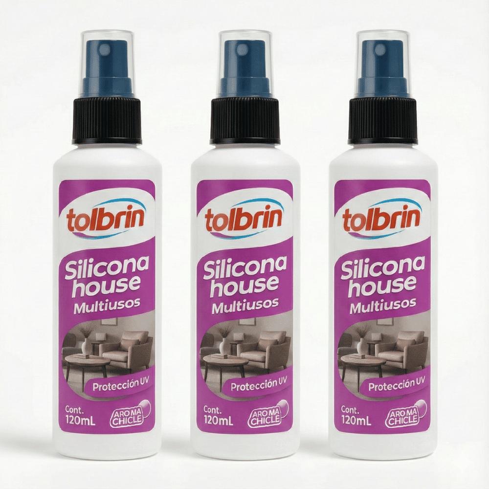 Combo de 3 unidades Silicona House Multiusos TOLBRIN 120 ml Protección UV