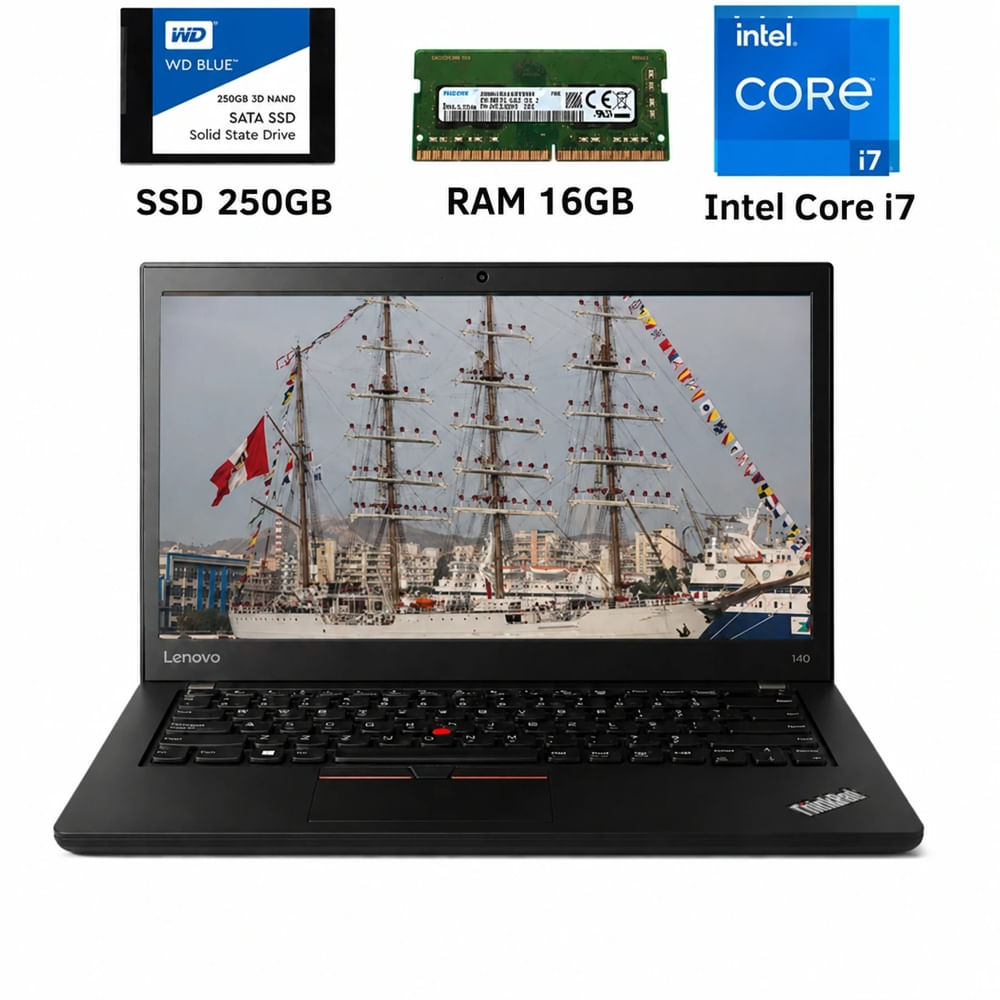 laptop Lenovo ThinkPad T-460  I7-16Gb Ram-250gb SSD