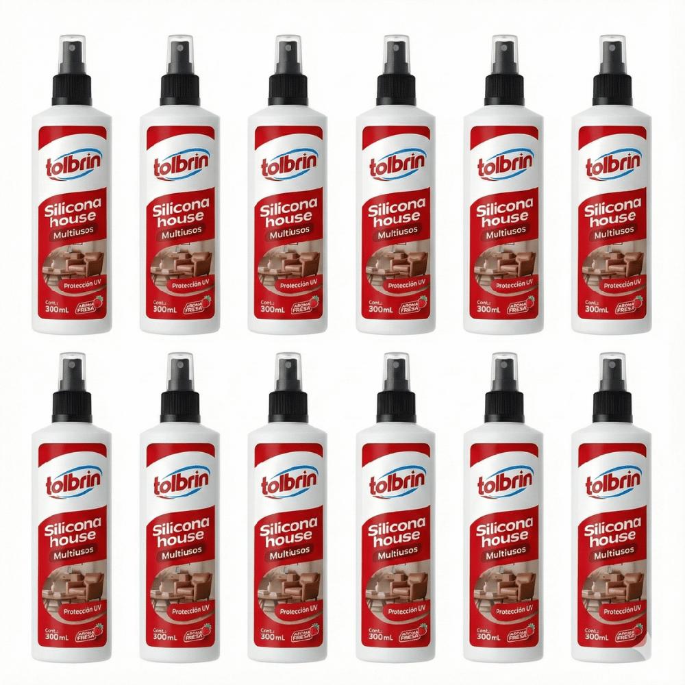 12 x Silicona House Multiusos Tolbrin Aroma Fresa de 300 mL