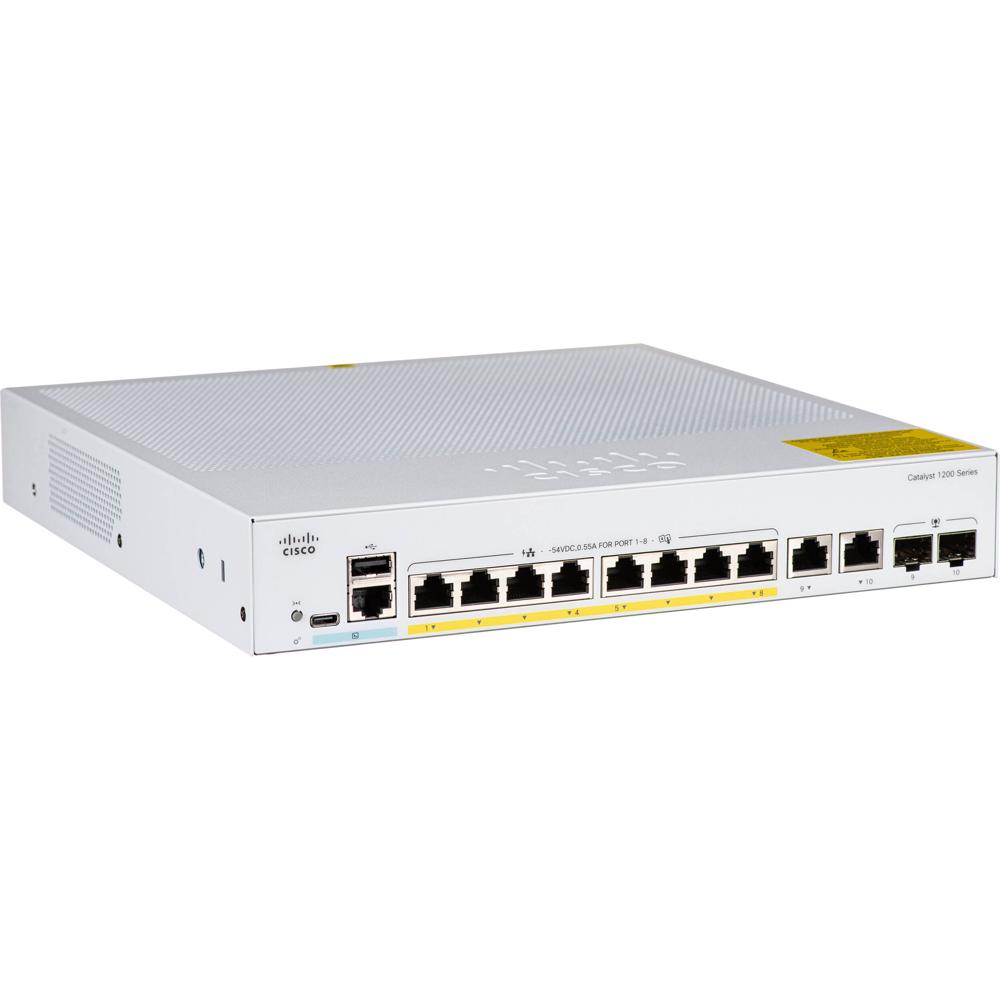 Cisco Catalyst C1200-8FP-2G Switch Gestionado 8 Puertos Gigabit PoE+ 120W