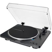 Audio-Technica Tocadiscos AT-LP70X Automático de Correa (Negro y Gris) - Cartucho AT-VM95