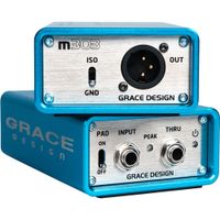 Grace Design m303 Caja DI Activa con Transformador Lundahl, -13 dB Pad, Chasis de Aluminio