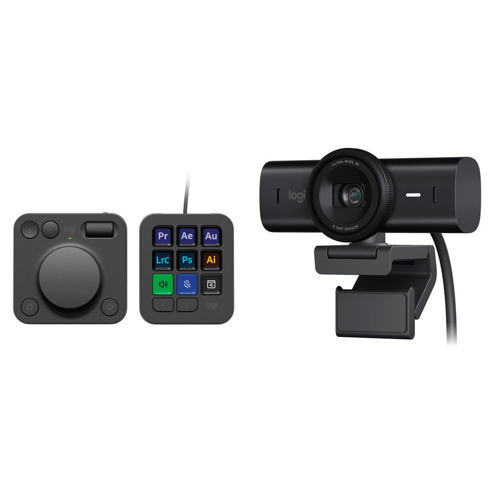 Logitech MX Creative Console Creator Kit - Consola de Streaming con 9 Botones Personalizab