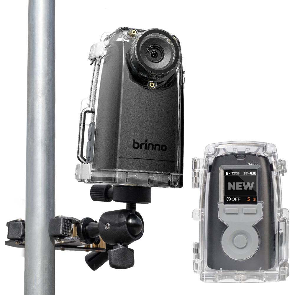 Brinno Cámara de Time-Lapse TLC300 con Carcasa Impermeable ATH120, 1080p, Pantalla IPS de
