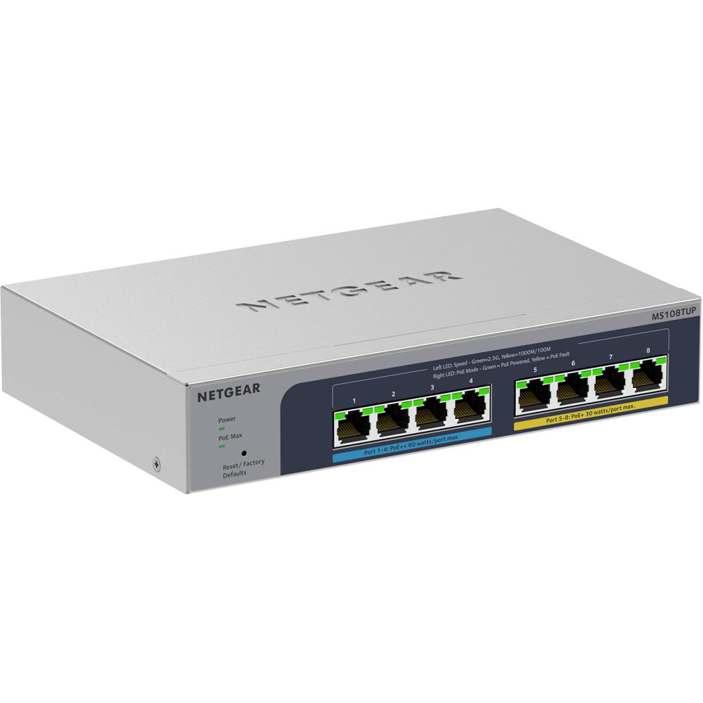 NETGEAR Switch Gestionado MS108TUP 8 Puertos 2.5G PoE++ 230W