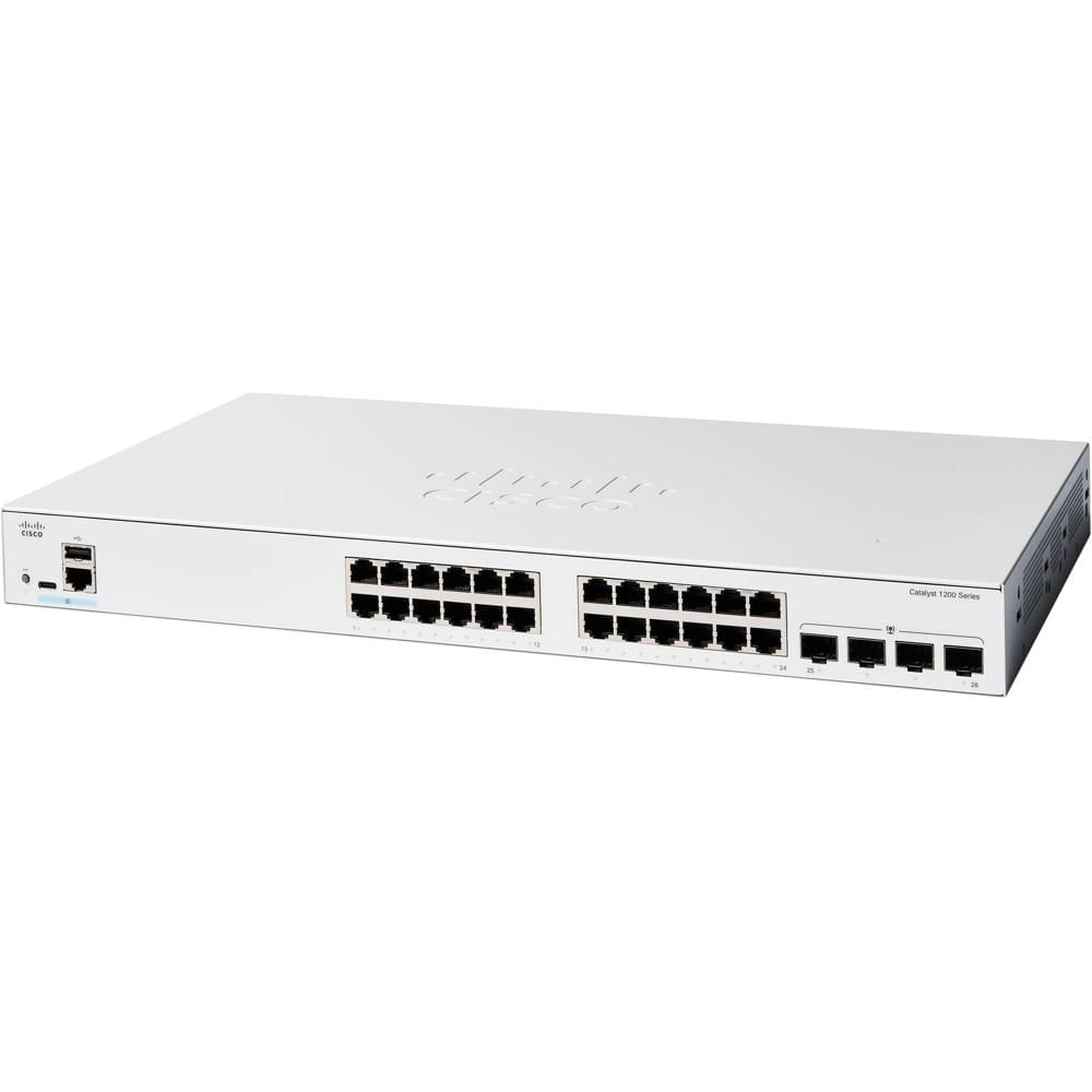 Cisco Catalyst C1200-24T-4G Switch Gestionado 24 Puertos Gigabit, 4 Puertos SFP, Capacidad