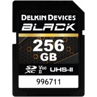 Delkin Devices Tarjeta de Memoria SDXC UHS-II 256GB BLACK - Velocidad de Lectura 290 MB/s,
