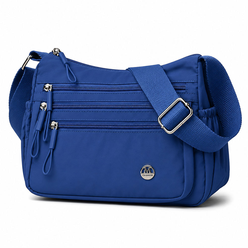 Morral para Mujer con Correa Ajustable Y Múltiples Bolsillos Azul BP3