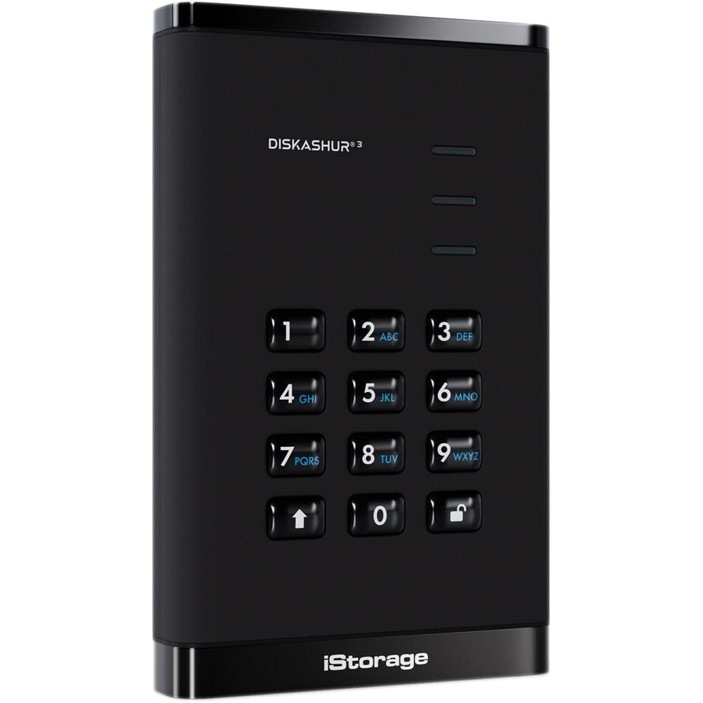 iStorage diskAshur3 SSD 512GB Encriptado USB 3.2 Gen 1, AES 256-Bit, Velocidades de hasta