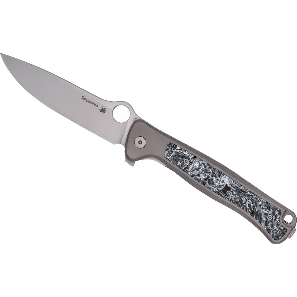 Spyderco Slym Cuchillo Plegable 3.4"" Hoja de Acero Inoxidable Böhler-Uddeholm M390, Mango