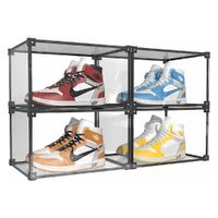 Set de 4 Cajas Organizadoras de Zapatos Zapatillas Sneaker Box Deluxe 900 711SET02